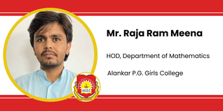 Alankar P.G. Girls College, HOD, Department of Mathematics: Mr. Raja Ram Meena Interview